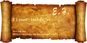 Eizner Helén névjegykártya