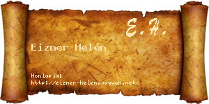 Eizner Helén névjegykártya